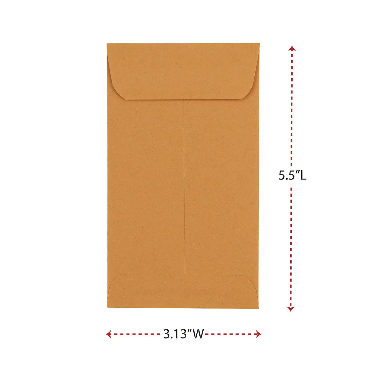 Universal Kraft Coin Envelope, Light Brown, 500/Box (Various Sizes) 4