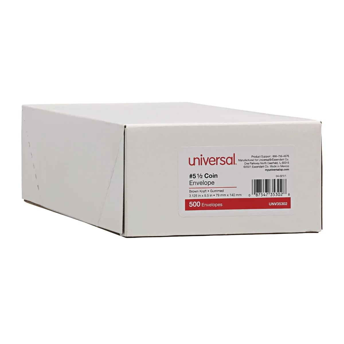 Universal Kraft Coin Envelope, Light Brown, 500/Box (Various Sizes) 3
