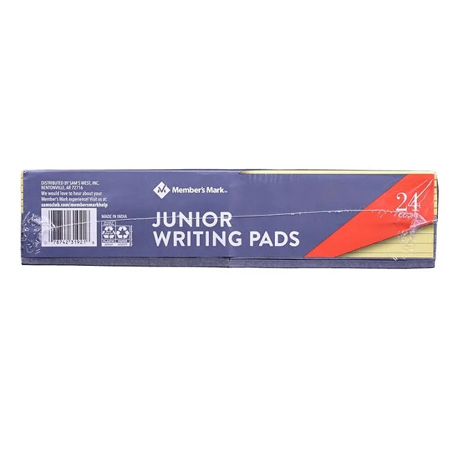 Member's Mark Jr Writing Pad - Perforated Canary 24-Pack 4