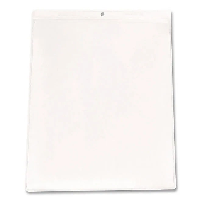 C-Line Clear Vinyl Shop Ticket Holder, 9" x 12", 50ct. 2