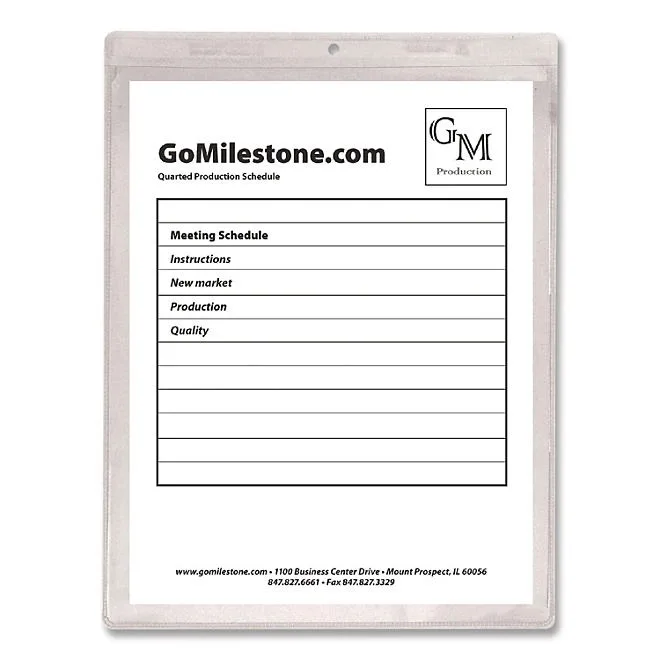 C-Line Clear Vinyl Shop Ticket Holder, 9" x 12", 50ct. 4