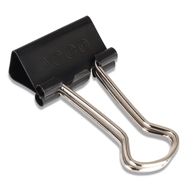 ACCO Binder Clips, Small, Black/Silver, 12 Count 5
