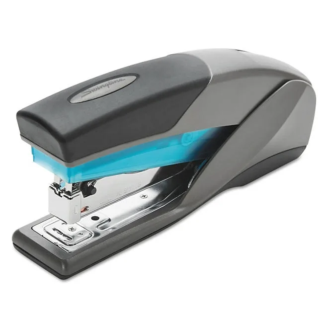 Swingline - Light Touch Reduced Effort Full Strip Stapler, 25-Sheet Capacity - Gray/Blue 2