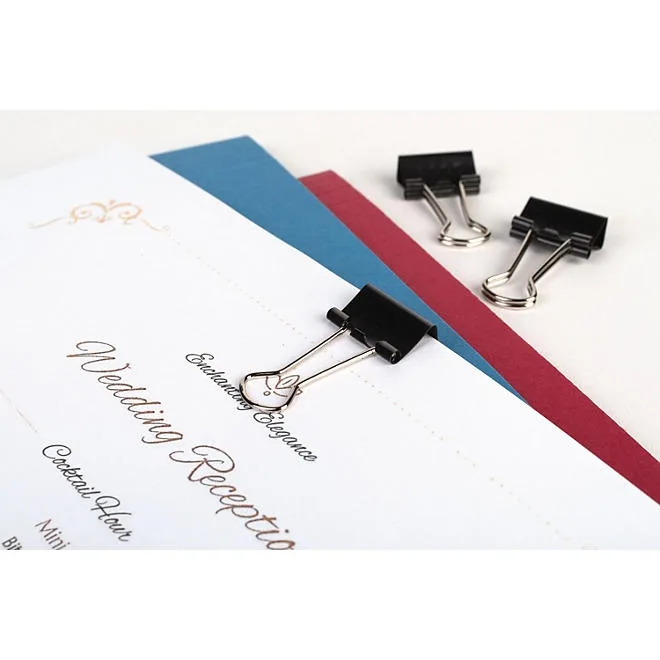 ACCO Binder Clips, Mini, Black/Silver, 12 Count 5