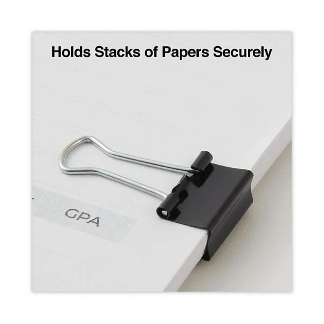 Universal Steel Wire Binder Clips, 3/8" Capacity, 3/4" Wide, Small, 144 ct. 5