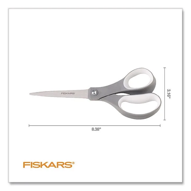 Fiskars Softgrip Scissors - 8" Length - Straight - Stainless Steel 3