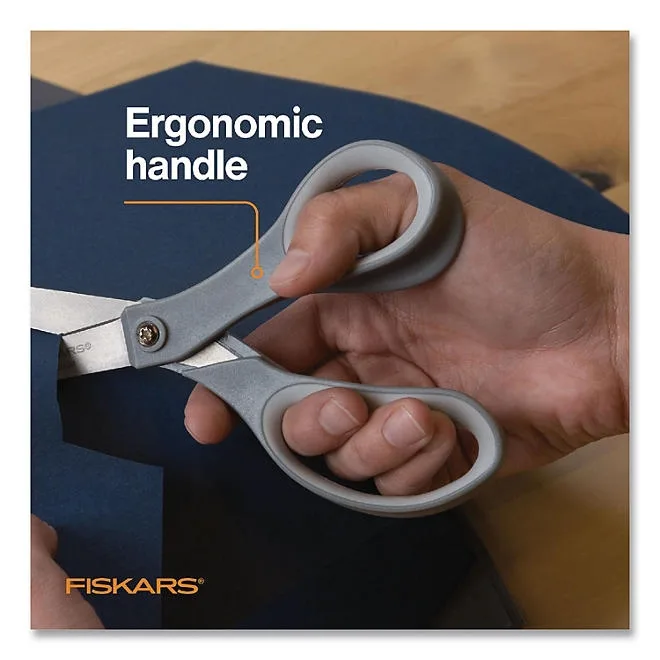 Fiskars Softgrip Scissors - 8" Length - Straight - Stainless Steel 4