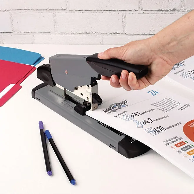 Swingline - Heavy-Duty Stapler, 160-Sheet Capacity - Black/Gray 5
