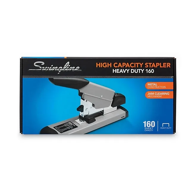 Swingline - Heavy-Duty Stapler, 160-Sheet Capacity - Black/Gray 4