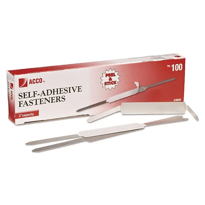ACCO - Self-Adhesive Paper File Fasteners, 2" - 100 Count 2