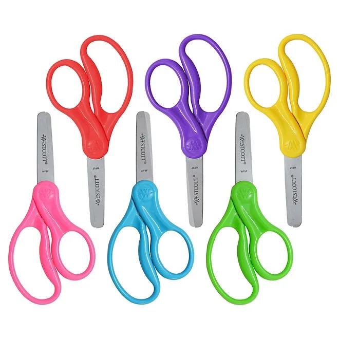 Westcott 36pc 5" Blunt Tip Kid Scissors 4