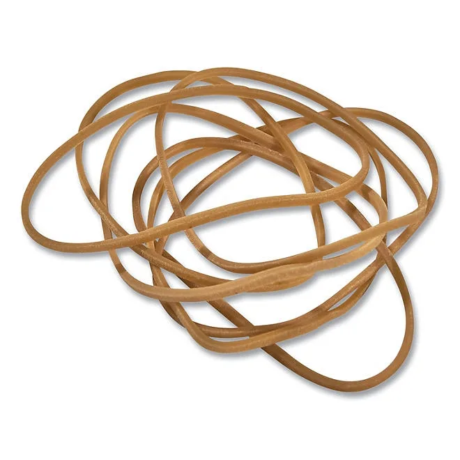 Universal Rubber Bands, Size 16, 0.04" Gauge, Beige, 1 lb Box, 1,900/Pack 5