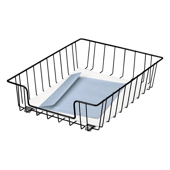Fellowes - Wire Desk Tray Organizer, Wire - Black 2