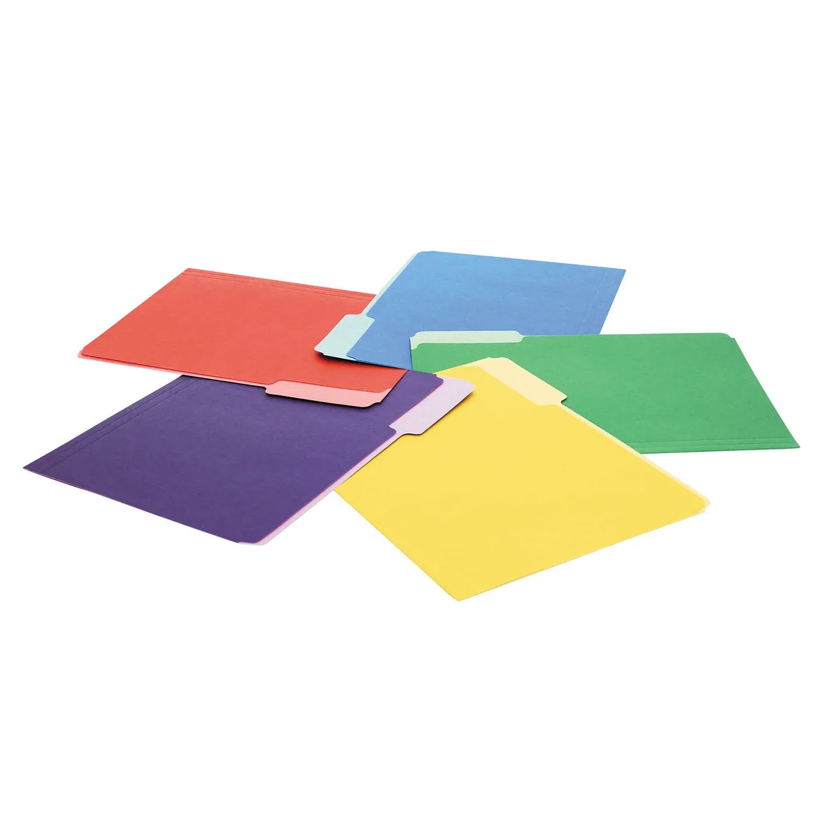 Universal® Deluxe Colored Top Tab File Folders 5