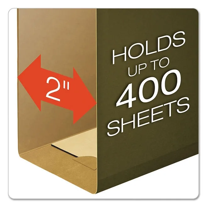 Pendaflex 2” Reinforced Extra Capacity Hanging Folders, Standard Green Letter, 25 ct. 3