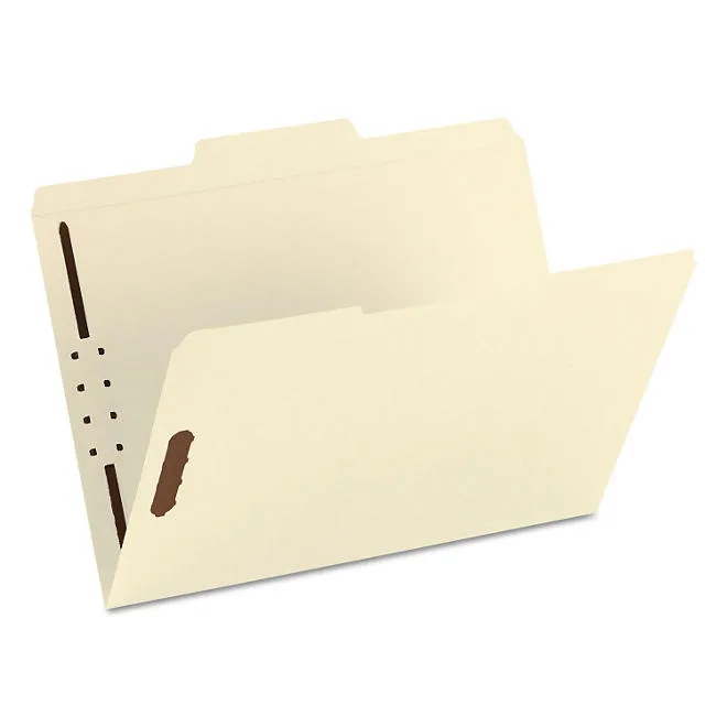 Smead 1/3 Cut Assorted Position Tabs Two Fastener File Folder, Manila Letter, 50ct. 5