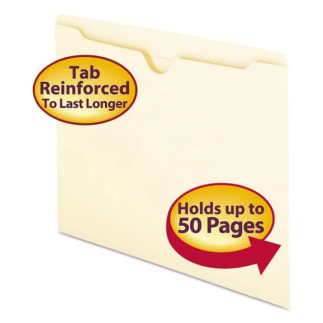 Smead Double-Ply File Jackets, Manila Letter, 100ct. 2