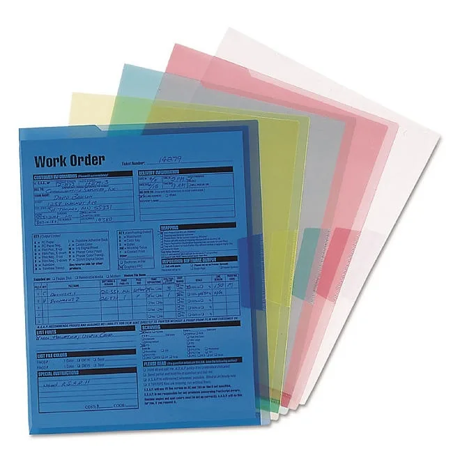 Smead Organized Up Poly Project Jackets, Assorted Colors (Letter, 5ct.) 3