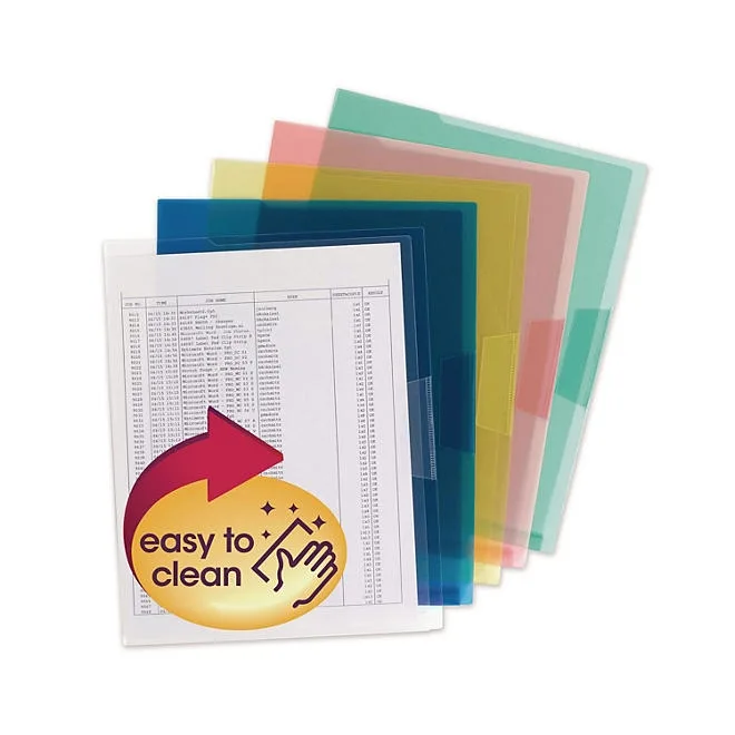 Smead Organized Up Poly Project Jackets, Assorted Colors (Letter, 5ct.) 5