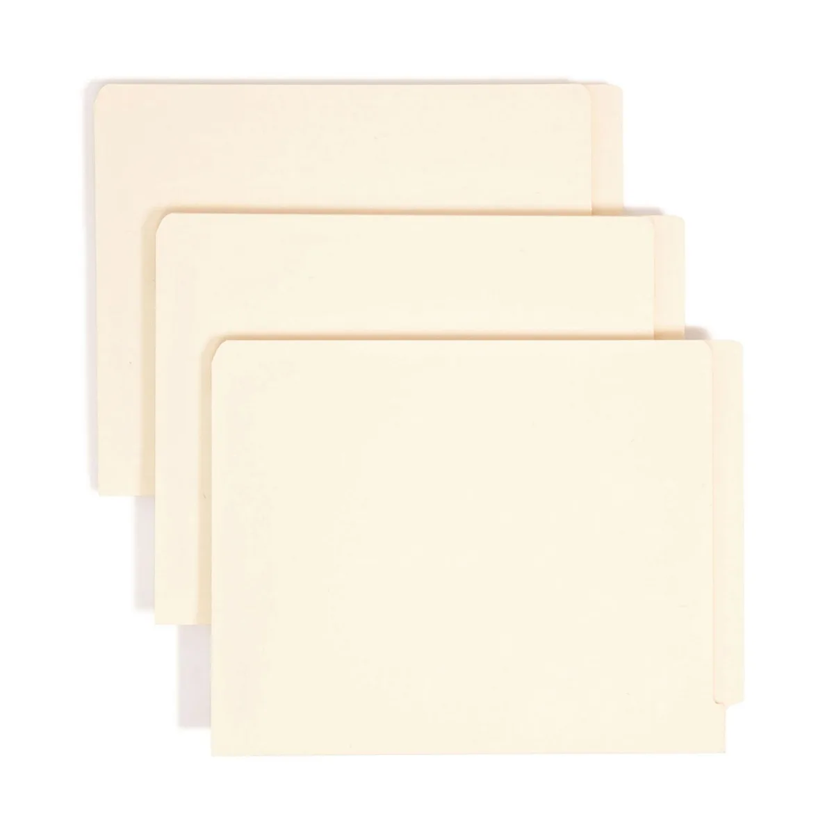 Smead Reinforced Straight End Tab Two Fastener Heavyweight File Folder, Manila Letter, 50ct.