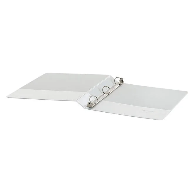 Member's Mark 1" Round-Ring View Binder, White, 8 pk. 4