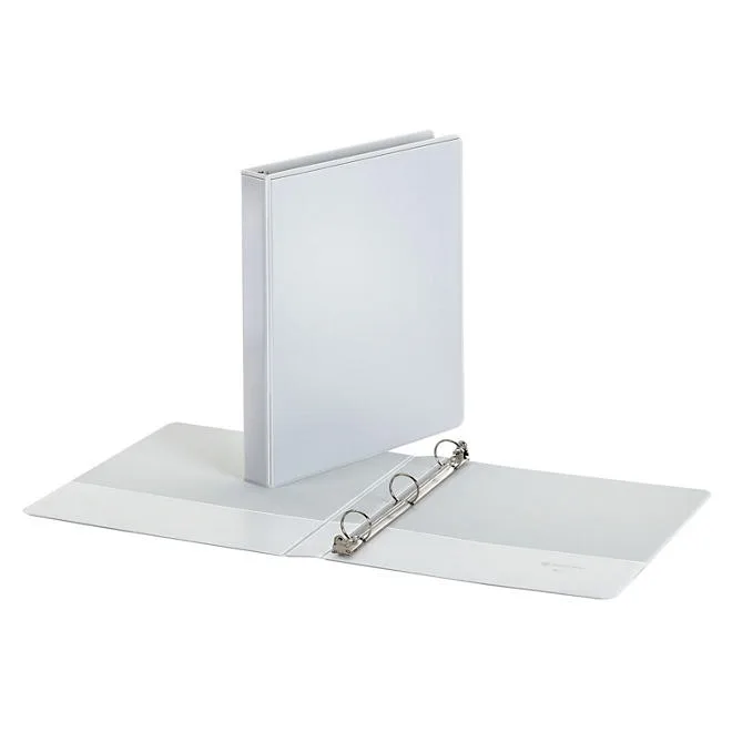 Member's Mark 1" Round-Ring View Binder, White, 8 pk. 5