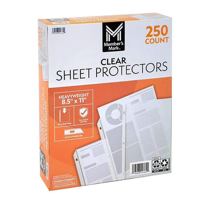 Member's Mark Sheet Protectors, 250 count 3