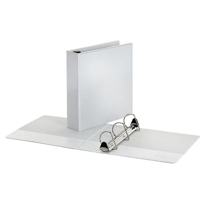 Member's Mark 2" D-Ring View Binder, White 4 pk. 5