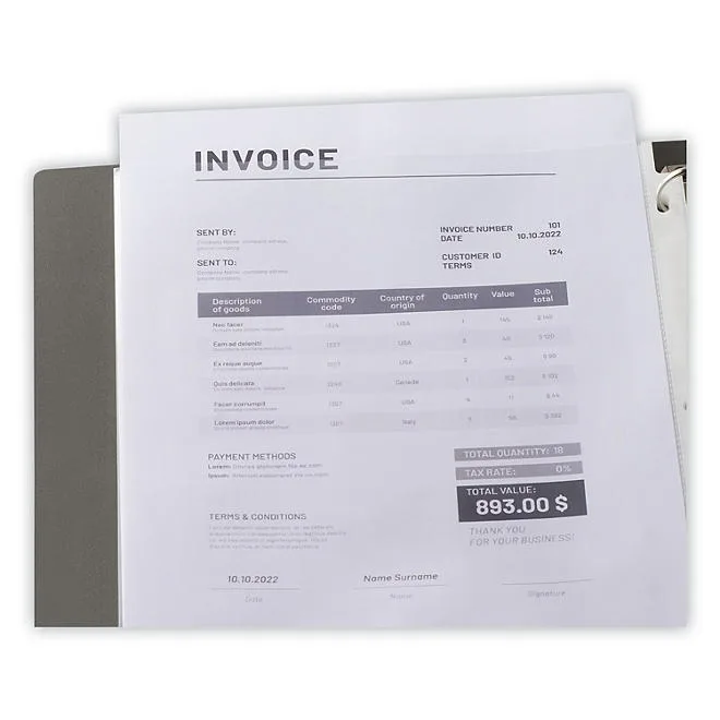 Universal® Top-Load Poly Sheet Protectors, Nonglare, Economy, Letter, 200/Box 4