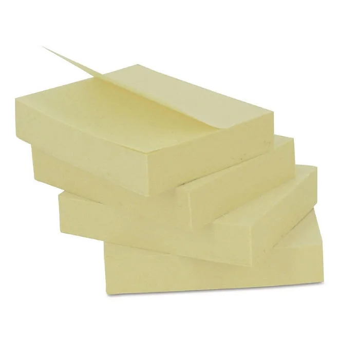 Universal Self-Stick Note Pads, 3 x 3, Yellow, 100-Sheet, 18/Pack 4