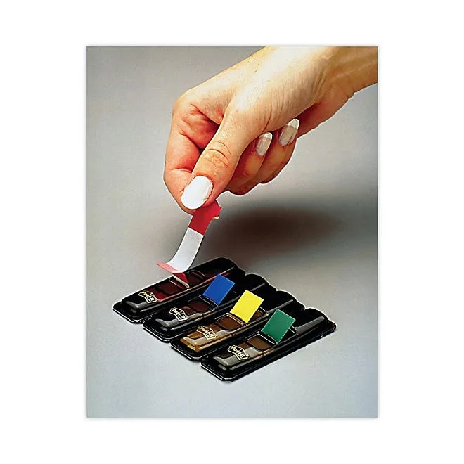 Post-it Flags - Small Page Flags in Dispensers, Four Colors, 35/Color - 4 Dispensers/Pack 5