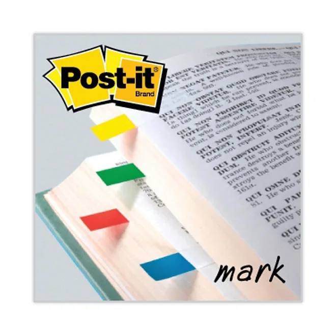 Post-it Flags - Small Page Flags in Dispensers, Four Colors, 35/Color - 4 Dispensers/Pack 3