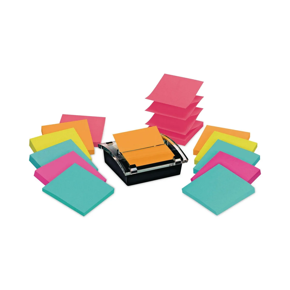Post-it Pop-up Notes Super Sticky - Pop-up Dispenser Value Pack, 3 x 3 - Assorted