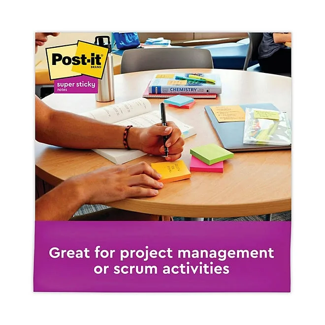 Post-it Notes Super Sticky Pads in Rio de Janeiro Colors, 3 x 3, 70-Sheet Pads, 24/Pack 5