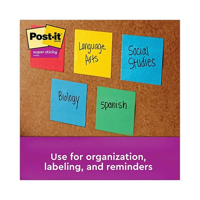 Post-it Notes Super Sticky Pads in Marrakesh Colors, 3 x 3, 70-Sheet, 24/Pack 5