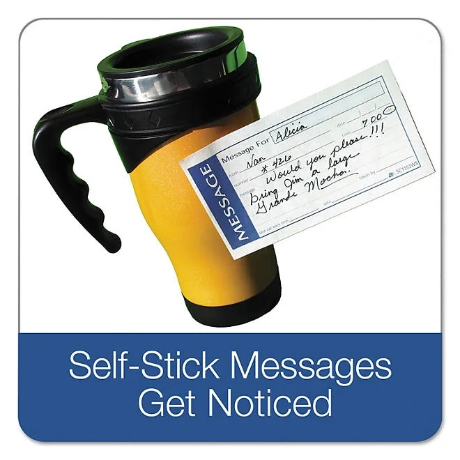 Adams® Write 'n Stick Phone Message Book, Two-Part Carbonless 3
