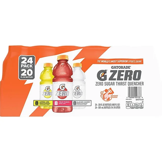 Gatorade Zero Thirst Quencher Variety Pack 20 fl. oz., 24 pk. 2