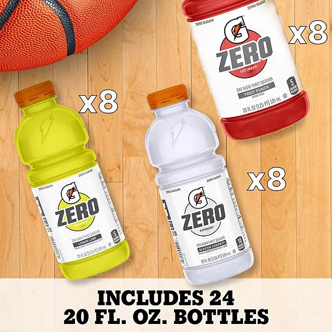 Gatorade Zero Thirst Quencher Variety Pack 20 fl. oz., 24 pk. 4