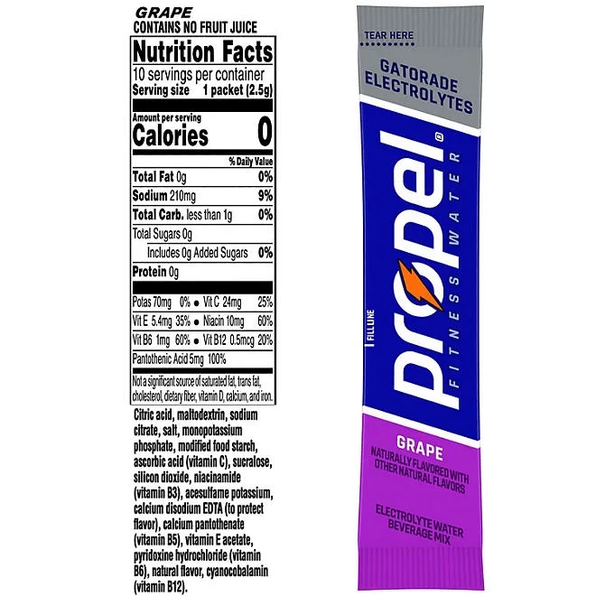 Propel Powder Variety Pack, 0.08 oz., 40 pk. 5