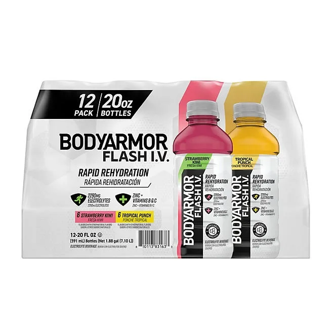 BODYARMOR Flash IV Sports Drink Variety Pack 20 fl. oz., 12 pk. 2