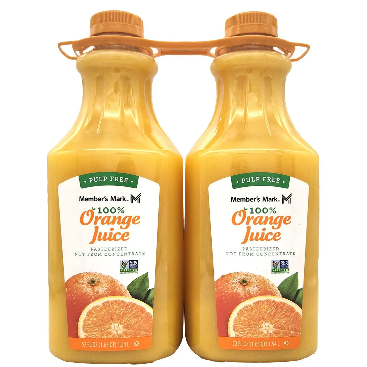 Member's Mark Pulp-Free 100% Orange Juice, 52 fl. oz., 2 pk.