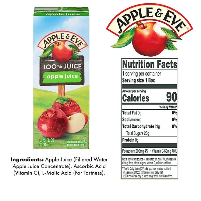 Apple & Eve 100% Juice Variety Pack, 6.75 fl. oz., 36 pk. 3