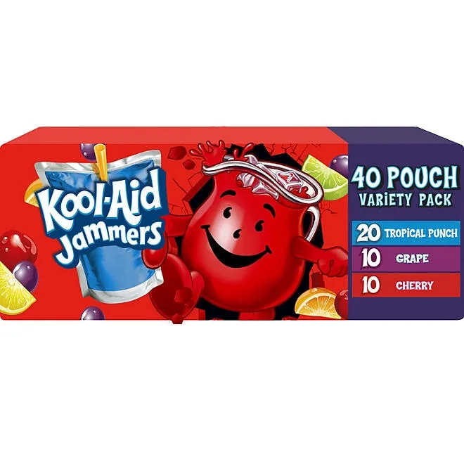 Kool-Aid Jammers Juice Pouches Variety Pack 6 fl. oz., 40 pk. 2
