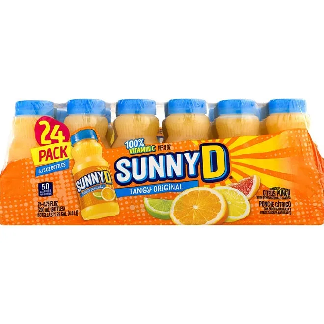 SunnyD Tangy Original Orange Flavored Citrus Punch, 6.75 fl. oz., 24 pk. 2