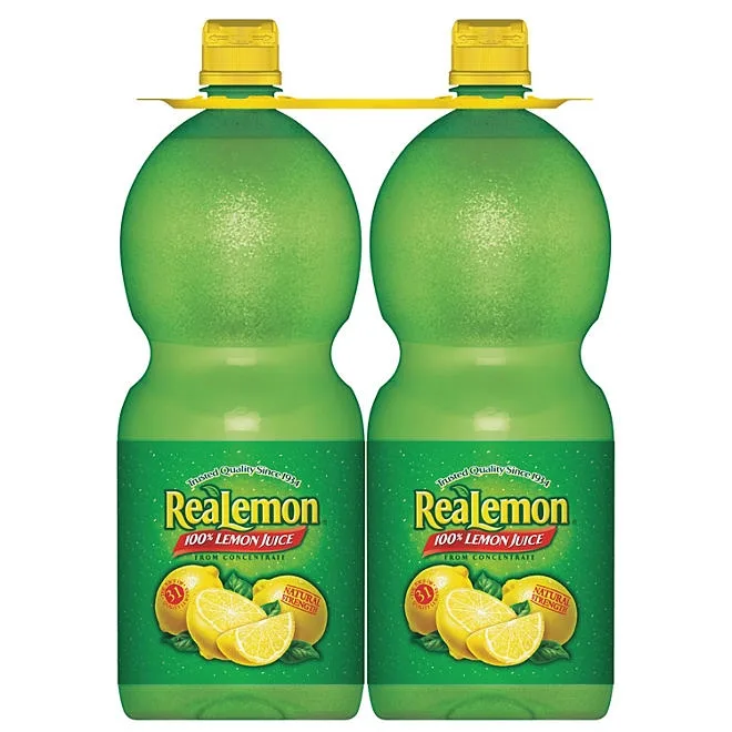 ReaLemon 100% Lemon Juice 48 fl. oz. bottles, 2 pk. 5