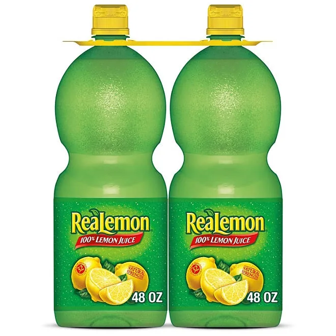 ReaLemon 100% Lemon Juice 48 fl. oz. bottles, 2 pk. 2