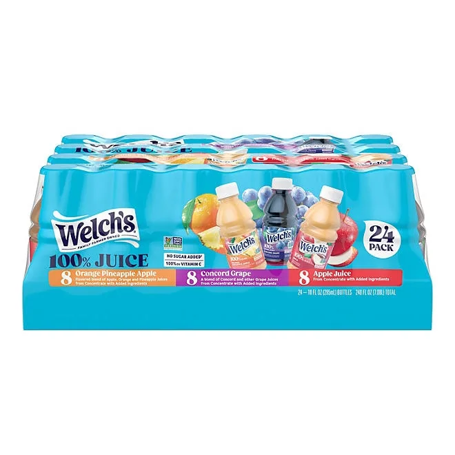 Welch's 100% Juice Variety Pack 10 fl. oz., 24 pk. 2