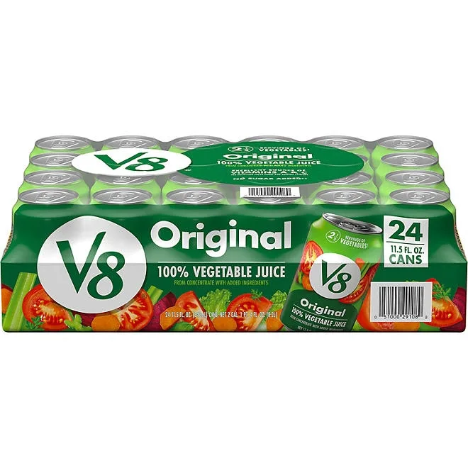 V8 Original 100% Vegetable Juice 11.5 oz, 24 pk. 2