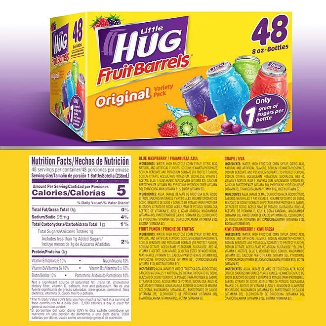 Little Hug Fruit Barrels 8 fl. oz., 48 pk. 3