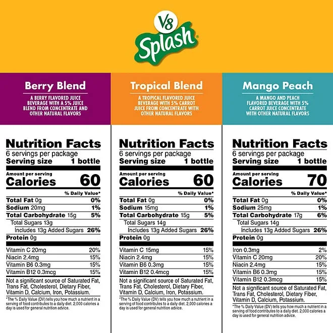 V8 Splash Variety Pack 12 fl. oz., 18 pk. 3